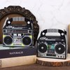 XGOOD 32PCS 80s 90s Boom Box Party Favor Novelty Boom Favor Boxes Party Gift Treat Goodie Boxes 80s 90s Retro Radio Decorations Table Centerpieces for 80s Theme Hip Hop Birthday Party Supplies