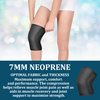 Professional Knee Compression Sleeves, 7mm Neoprene Thick Knee Brace Support for Weightlifting, Powerlifting, Squatting, Cross Fit Training, Home Gym Workout, Reduce Pain and Swelling, Feel Stronger