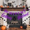 This Witch Is Getting Hitched Banner, Halloween Bachelorette Hen Party Supplies with Circle Dots Garland for Haunted Houses Home Decors
