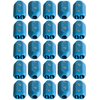 3/16 Inch E-Z-TY Reusable Rope Clamps - TWENTY FIVE (25) PACK SIZE (Blue)