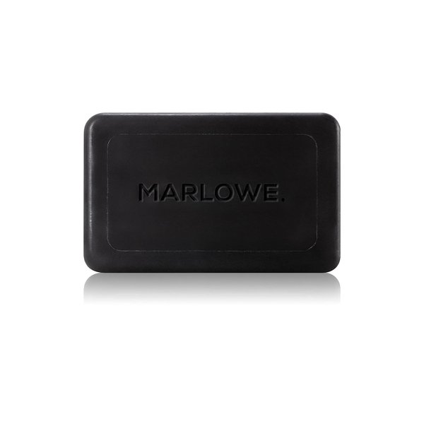MARLOWE. Charcoal Face & Body Soap Bar No. 106 (7oz) | Best Cleansing & Detoxifying Bar for Men | Includes Natural Extracts, Shea Butter & Willow Bark | Amazing Scent