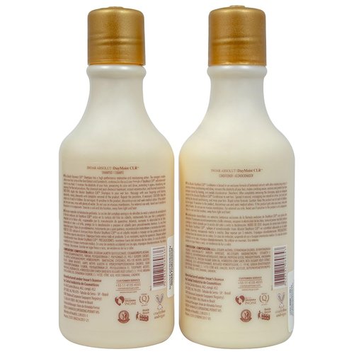 INOAR – Absolut DayMoist CLR Shampoo & Conditioner Set, Preserves Color and Shine, Hair Treatment for Damaged Hair, Vegan Hair Product, Designed for Men and Women (2 Bottles, 8.5 oz. each)