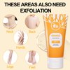 Orange Exfoliating Gel Scrub for Face and Body Skin, Deep Cleansing Moisturizing Skin Exfoliator Gel, Natural Orange Exfoliating Gel, Orange Peeling Gel