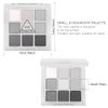 Black Smokey Gray Silver Glitter Shimmer Eye Makeup Palette, 9 Colors Cool Toned Matte, Make Up Black Radiance Eyeshadow Palette, Profesional Sombras De Ojos (A).