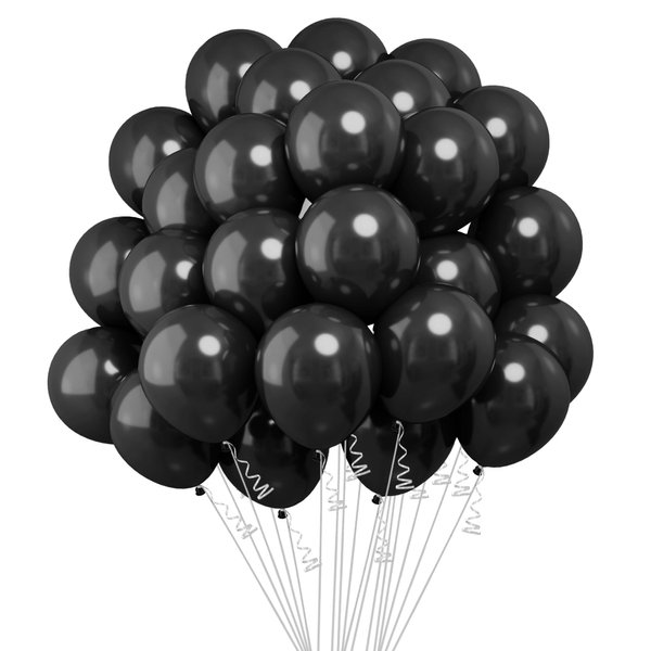 Halloween Balloons Black Balloons 12 Inch 60PCS Party Decorations Halloween Balloon Arch Kit Halloween Balloons Decorations for Halloween Party Decorations Birthday Graduation Bachelorette Supplies