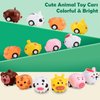 33 Pcs Mini Animal Pull Back Toy Cars for Boys Girls Kids Toddlers, Party Favors Teacher Classroom Treasure Box Prizes, Pinata Fillers, Goodie Bag Stuffers, Bulk Toys for Easter Valentine