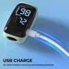 Oxygen Meter Finger Pulse Oximeter, Fingertip Blood Oxygen Saturation with Pulse Monitor Rechargeable, Accurate Fast Spo2 Reading for Home, Outdoor Sports, Wide Use (Green)