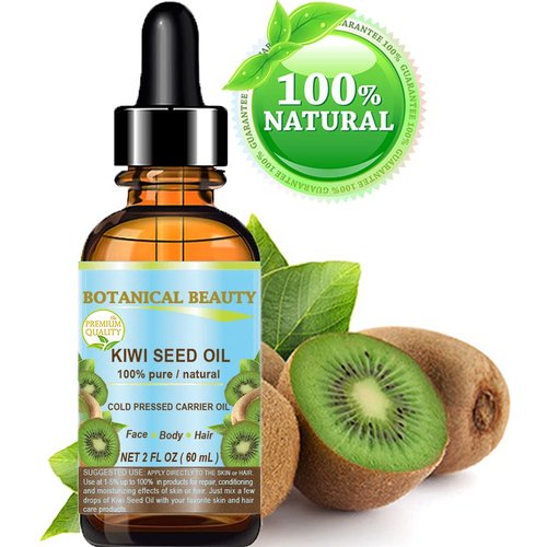 Botanical Beauty KIWI SEED OIL. 100% Pure Natural Undiluted Virgin Cold Pressed Carrier Oil. 2 Fl.oz.- 60 ml for Face, Skin, Body, Hair, Nail Care