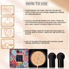 Rentonz Mushroom Head Air Cushion CC Cream Foundation, Beauty Cream Exo Too Moisturizing BB Cream, Bright Makeup Base, Long Lasting Matte Concealer with Two Mushroom Head Sponge