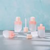 4 Pieces Empty Lip Gloss Tubes Reusable Lip Gloss Containers Ice Cream Shaped Lips Gloss Tube 5 ml Empty Refillable Lips Gloss Bottles DIY Cosmetics Lipstick Containers, Pink