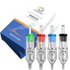 40Pcs Assorted Tattoo Cartridge Needle RL RS M1 RM - NAQASE Tattoo Cartridge 3RL 5RL 3RS 5RS 7M1 9M1 7RM 9RM 12# 0.35mm
