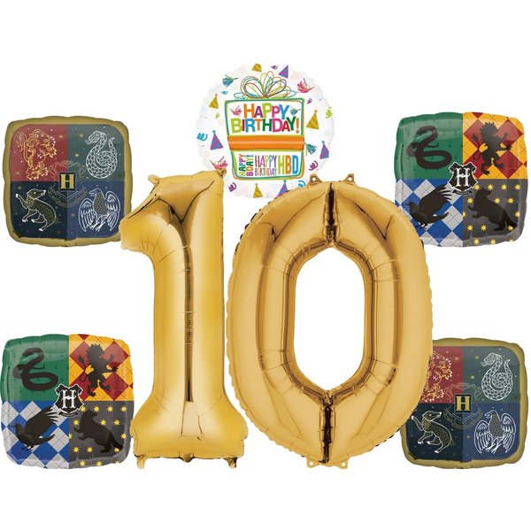 Harry Potter 10th Birthday Party Supplies Balloon Bouquet Decorations