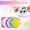Lingdeer Birthday Party Decorations, Beaded Bracelets Shaped Happy Birthday Banner, Birthday Girl Glitter Cake Topper & Bracelets, Party Favors for Girls Women, Birthday Signs Accessories Gifts