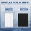 HPA300 HEPA Filter Replacement for Honeywell HPA300 Series Air Purifiers HPA300, HPA300VP, HPA304, HPA3300, Replace HRF-R3 (3 Ture HEPA R Replacement Filter + 4 Activated Carbon Pre-Filter) by Funmit