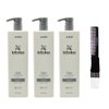 Asp Kitoko Purifying Cleanser (33.8 oz/liter) with Teasing Comb Pack of 3
