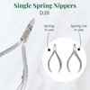 NGHIA Cuticle Nipper - D-01 JAW 12 | Stainless Steel | Durable and Sharp | Ergonomic Design | Grey Plated | Ideal for Salons and Home Use