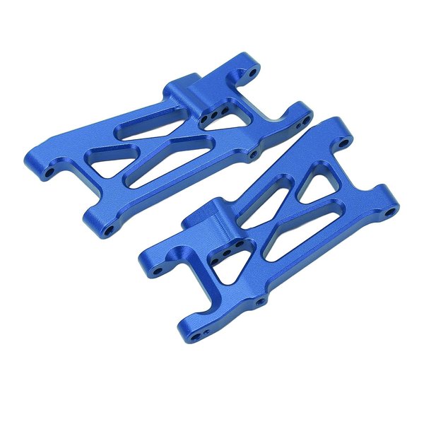 Oumefar RC Rear Suspension Arms, 2PCS Aluminum Alloy Rear Swing Arms RC Rear Lower Swing Arm RC Car Upgrade Parts for LOSI 1/10 22S 2WD RC Accessories(Blue)