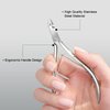 Cuticle Trimmer Cuticle Nippers, GAOY Cuticle Pusher Cuticle Remover Stainless Steel Nail Clippers Cutter Professional Manicure Pedicure Tools for Fingernails and Toenails