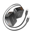 SUPERONE 62W Retractable Wall Charger with Dual Cables, 3-Port USB Charger Block, 35W iPhone Charger Fast Charging for iPhone 16/15/14/13/12/11 Series, Pad, Tablet, LG and More