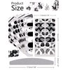 EBANKU 12 Sheets Black White Full Wraps Nail Stickers, Flower Butterfly Retro Pattern Decals French Classic Simple Self Adhesive Decals, for Girl Women Nails Art DIY Decoration