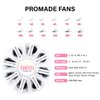 GON Lash 1000 Fans Tray Volume Lash Extensions Mixed length | Premade Fans Eyelash Extensions | Mega Lash Extension | Promades Eyelash Fans | D Curl, 9-16mm, 3D