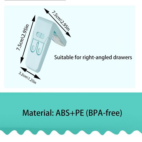 10 pcs Child Safety Cabinet Locks, BOSOIRSOU Baby Proof Drawer Locks Child Proof Cupboard Latch for Drawer Cabinet Refrigerator Oven