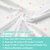 American Baby Company 3 Pack Fitted Crib Sheets 28" x 52", Soft Breathable Neutral 100% Cotton Jersey Sheet, Blush Pink Star/Zigzag, for Boys and Girls, Fits Crib and Toddler Bed mattresses