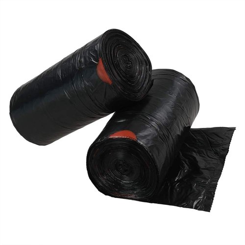 DynkoNA 1.5 Gallon Trash Can Liners Black, Drawstring Trash Bags