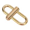 Mrisata Brass Lock Keychain Brass Lock Clip Key Holder Lock Clip Buckle Keychain Brass Lock Clip Keychain Brass Lock Keychain Smal Oval Slide Locking Snap Lock Clip Buckle Carabiner Key