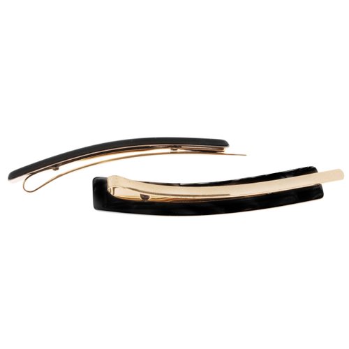 France Luxe Mod Bobby Pin Pair - Black