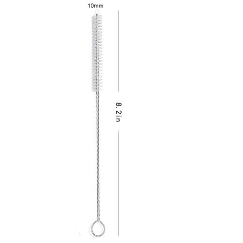 Straw Brush, Nylon Pipe Tube Cleaner 8.2-ihch X 2/5-inch Set of 10