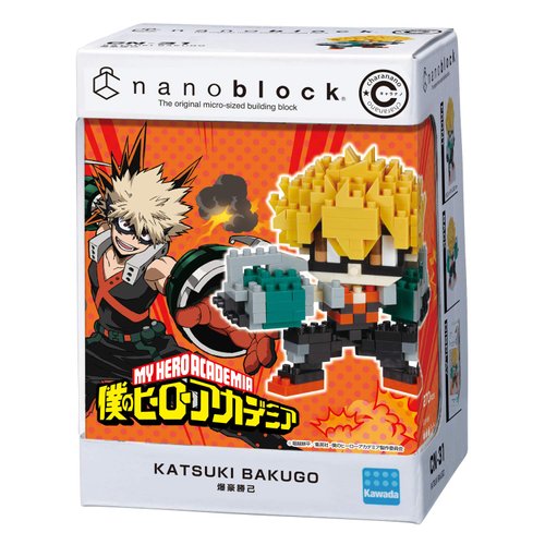 nanoblock - My Hero Academia - Katsuki Bakugo, Charanano Series Building Kit