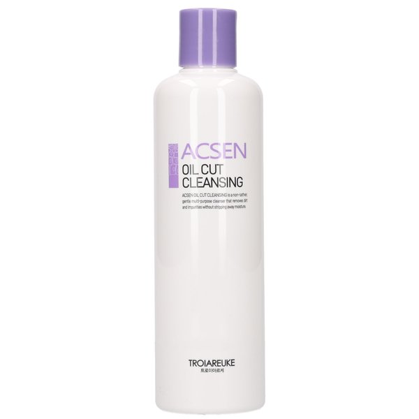 TROIAREUKE ACSEN Oil Cut Cleansing (10.14 Fl. Oz.), Oil-free, Hypersensitivity, Acne-prone and sensitive skin, Damaged skin, Oily skin, Cleansing gel, Sebum balancing, Make-up remover, Facial cleanser