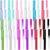 Lasnten 24 Pcs Crystal Glass Nail Files with Case Bulk Nails Manicure for Women Girls Professional Glass Nail File Double Sided, 12 Colors