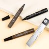 BINGBRUSH Eyebrow Pencil Micro 4 Point Ink Pen by Brow Stylist - Eye Makeup Lift & Snatch Eyebrow Pen Kits Long-Lasting Waterproof Natural Eyebrow Hair (1Pc 05# Black)