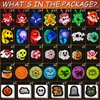 100 PCS Halloween Party Favors for Kids, Halloween Glow in the Dark Toys Decorations Rotating Spin Light Up Necklaces Rings Bracelets Balls, Halloween Trick or Treats Goodie Bag Fillers Party Supplies
