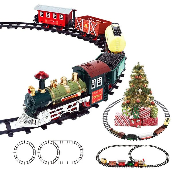 Train Sets for Boys Electrical Trains Toy Battery Powered Play Set Lights Sounds