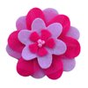 Adele Felt Flower Hair Clip (Hot Pink & Light Pink)