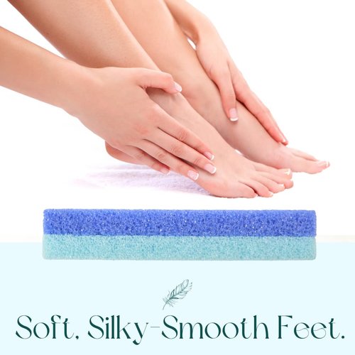 Mantello Foot Scrubber Pumice Stone for Feet- Foot Pumice for Shower and Foot Tub- Pumice Stone for Feet Callus Remover- Double Sided Foot Scrubber Dead Skin Remover- 4 Pack