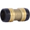 SharkBite 1-1/4 Inch Coupling, Push to Connect Brass Plumbing Fitting, PEX Pipe, Copper, CPVC, PE-RT, HDPE, UXL0135