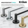 KRAUS Elie Bathroom -Towel Ring, Brushed Gold Finish 8 Inch