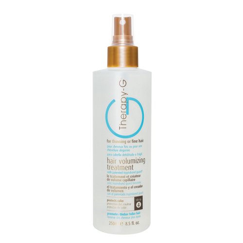 Therapy-G Hair Volumizing Treatment (250ml 8.5 oz) for fine, thinning hair and hair loss. Protects hair color and prevents damage and reduces styling stress. Creates instant body and volume.