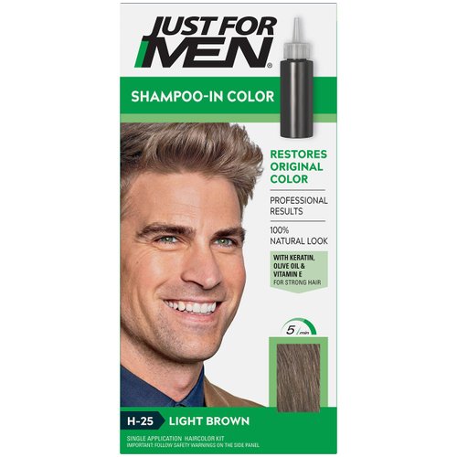 Just For Men Original Formula Men's Hair Color Light Brown H-25 - 1 Application