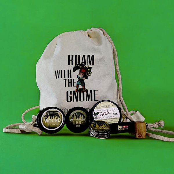 Serendipitous Summer Farms The Hairy Gnome- Epic Organic Hiker Ointments | 6 pc. Gift Set | Plastic Free | Made in The U.S.A. |