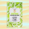 BioMiracle Soothing Collagen Face Mask Infused With Cucumber and Aloe, Natural Extracts, Paraben Free, Hydrates, Heals Dry Skin, 10 Sheets (10 Pack)