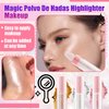 3 Colors Fairy Dust Highlight Patting Powder,Magic Polvo De Hadas Highlighter Makeup,Body Glitter Face Blusher Patting Powder,Daily Party Halloween Christmas Body Contouring Shimmer Powder（3PCS）