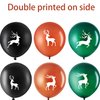 Elk Buck Deer Party Balloons Set, Includes 48 Pieces Woodland Latex Deer Balloon and 2 Rolls Black Band for Deer Party Favor Supplies Decoration Lumberjack Camo