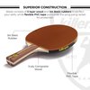 Killerspin JET200 Ping Pong Paddle, Table Tennis Racket, Table Tennis Equipment for Beginners, Table Tennis Paddle with Wood Blade, Jet Basic Rubber Grips
