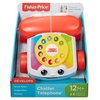 Fisher-Price Toddler Pull Toy Chatter Telephone Pretend Phone with Rotary Dial and Wheels for Walking Play Ages 1+ years