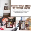 Vetbuosa Wedding Gifts for Bride & Groom, Mr and Mrs Gifts - 4x6 Rotating Wedding Picture Frame, Wedding Gifts for Couple, Bride to Be Bridal Shower Wedding Gifts for Couple Unique 2023, Sturdy Wood